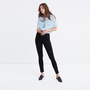 Madewell 10" high-rise  jeans in carbondale wash